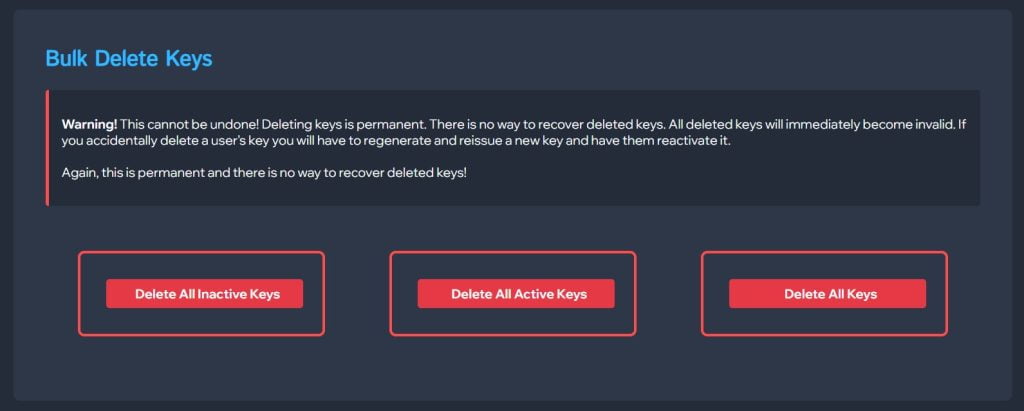 Bulk Deleting Keys – Batch Keys